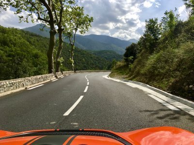 Road in the Parc Naturel Régional des Pyrénées Catalanes Road in the Parc Naturel Régional des Pyrénées Catalanes