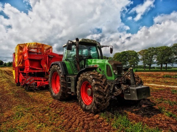 Tracteur moderne